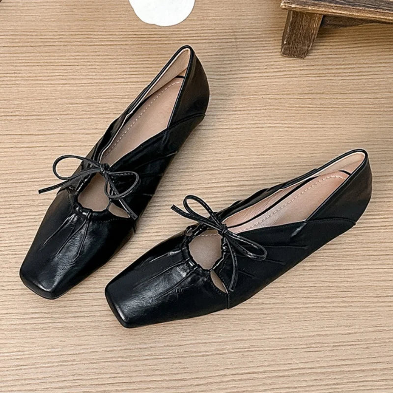 Casual Flat Shoes Mary Jane Style Simple Soft Versatile Comfortable Single Shoes