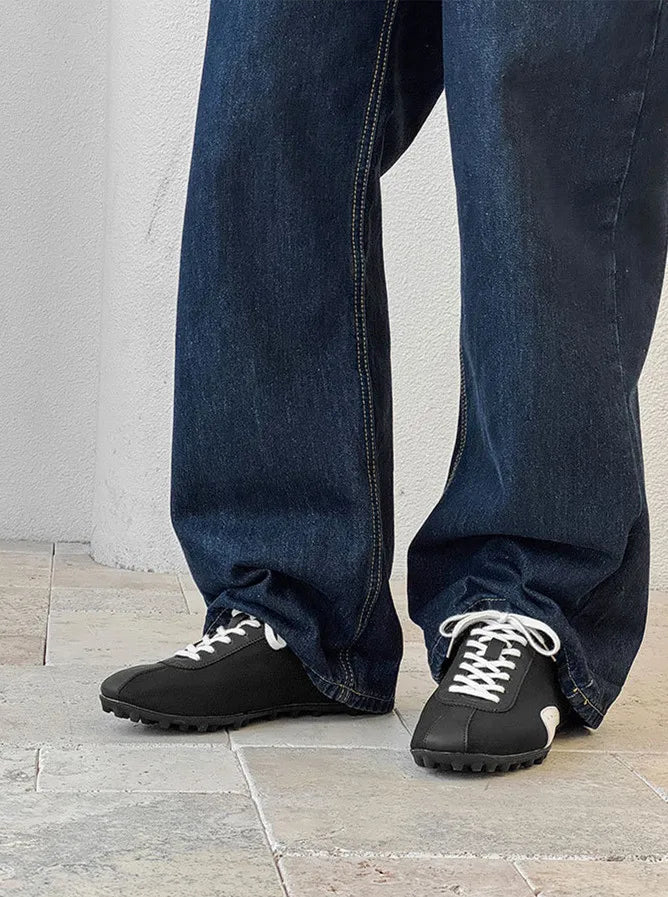 Men High Quality Lace-Up Comfortable Soft Sole Flatsshoes Outdoor Casual Breathable Sneakers Fitness Shoes Male Shoes