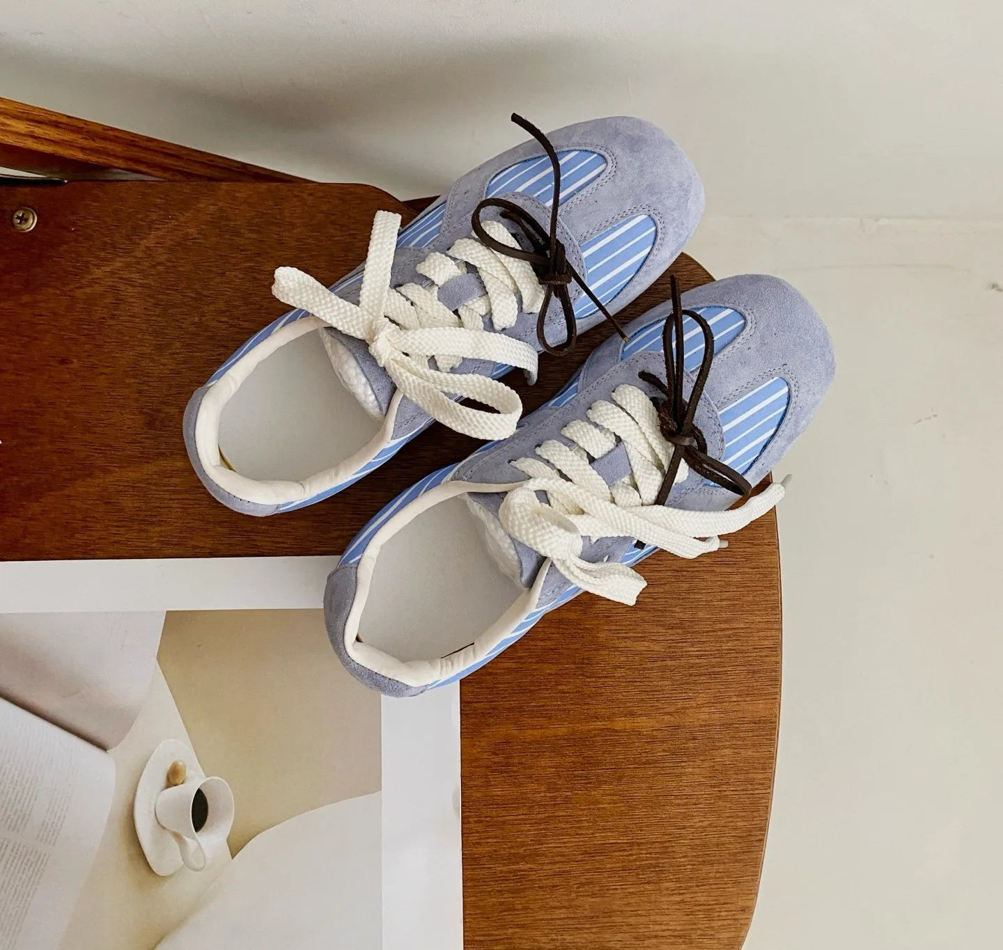 Retro Concise Round Toe Shoes Korean Hot Style Casual Comfortable Soft Sneakers Elegant Shoes