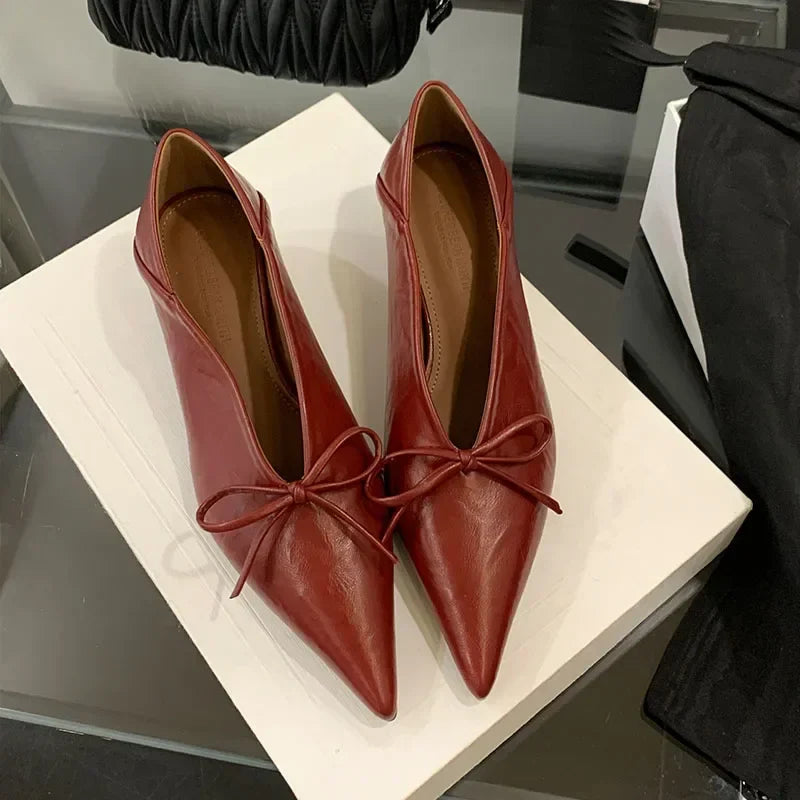Elegant Shoes Low Heel Shallow Gold Pointed Toe Pumps Office Shoes Zapatos De Mujer