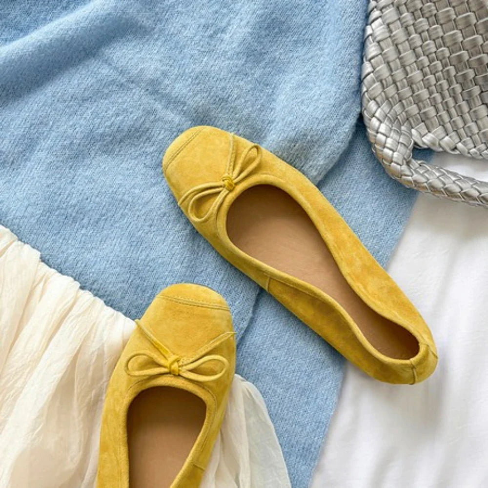 and ballet flat shoes work professional leather single shoes shoes ladies