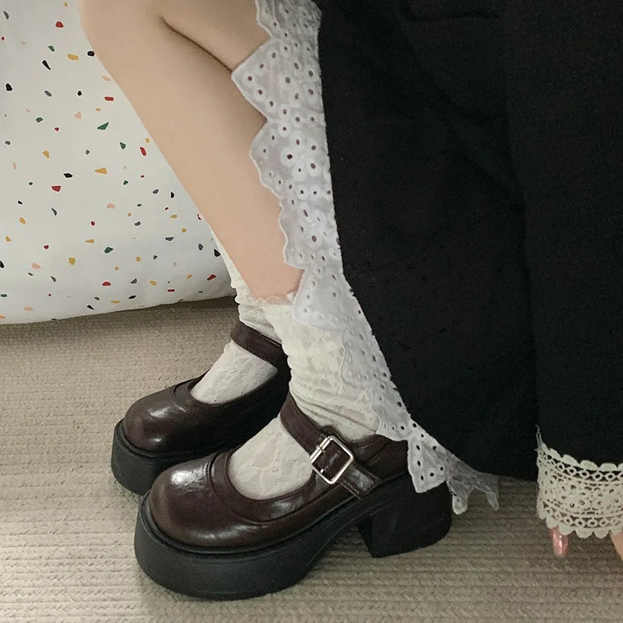Shoes Woman Comfortable And Elegant All-Match Shallow Mouth Casual Sneakers Round Toe Clogs Platform Flats On Heels R