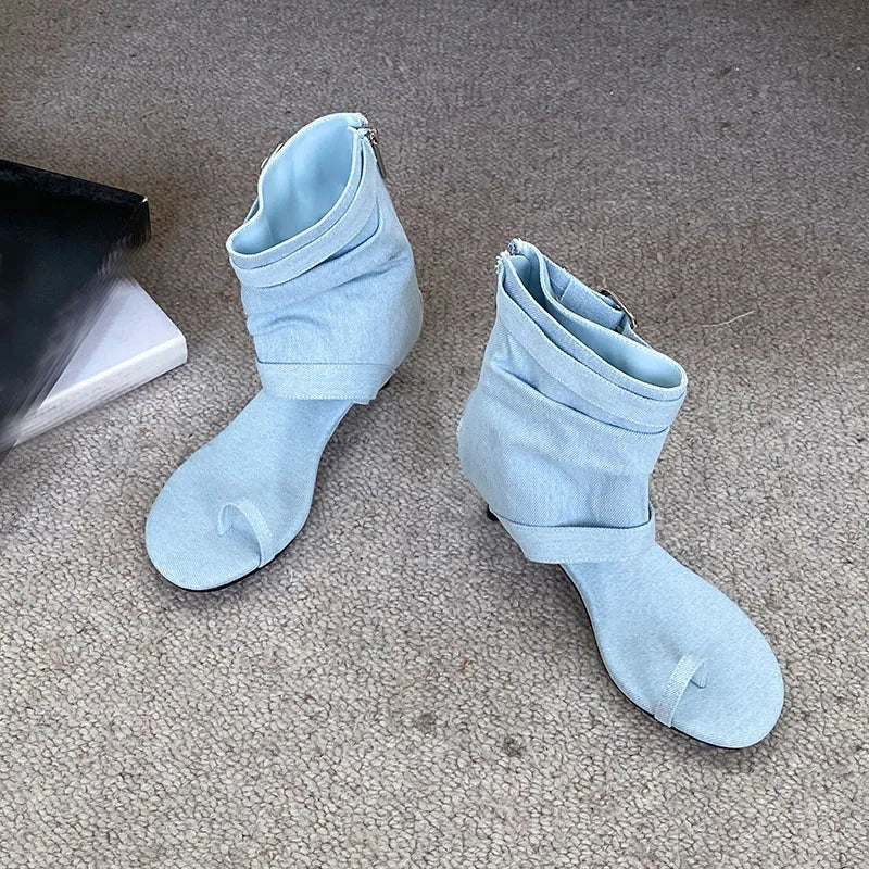 Low Heel Footwear Open Toe Sandals Boots