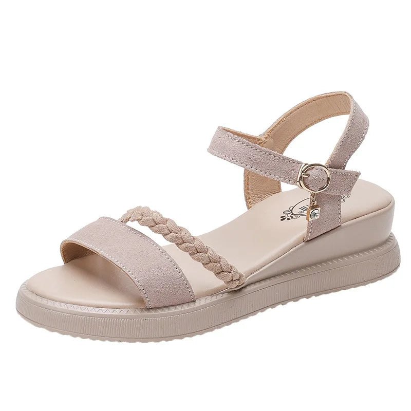 Small Size 31 32 33 41 42 43 44 Platform Wedge High Heel Shoes Open Toe Heels