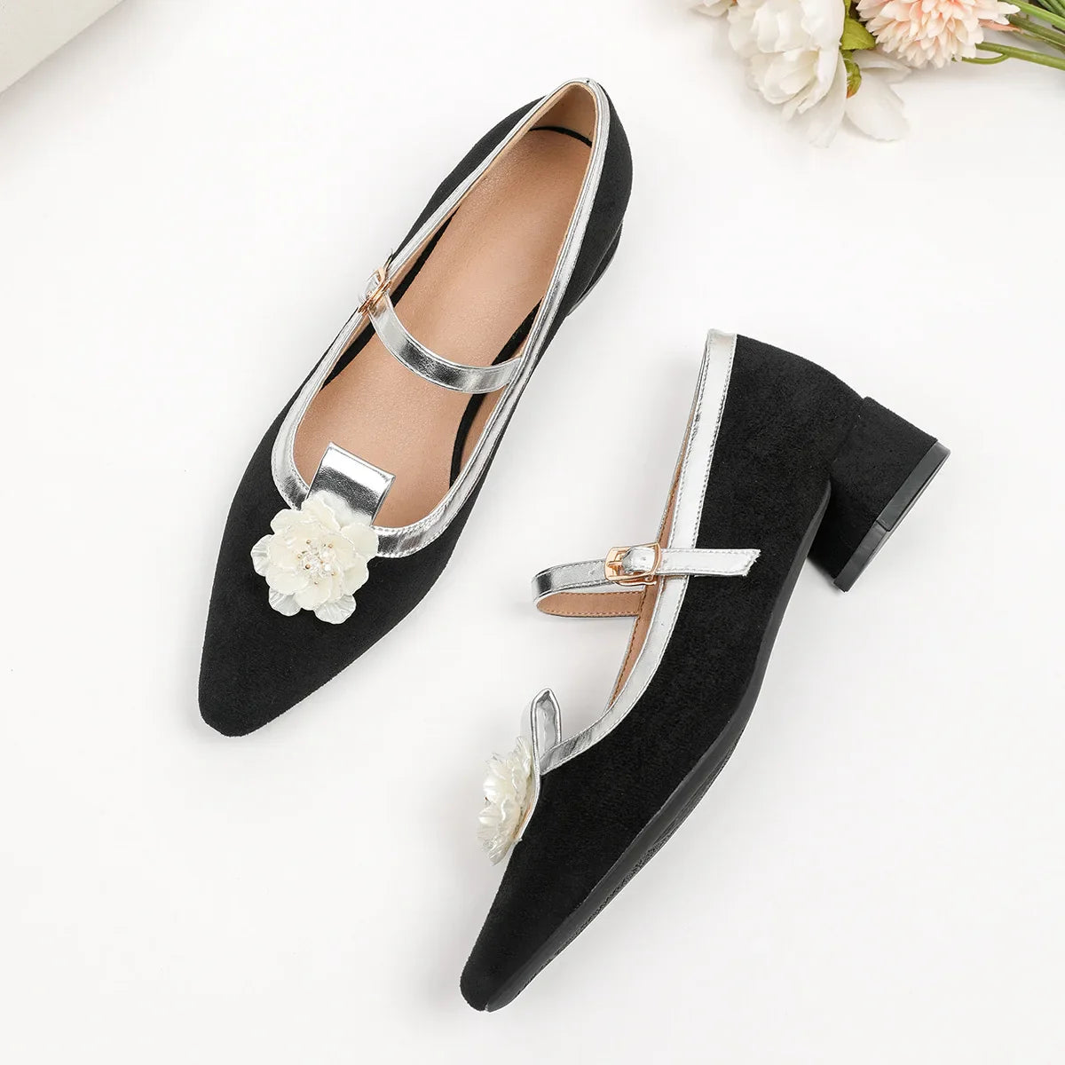 3cm Heels Velvet Shoes Roman Style 5cm Rubber Med Flock Rome Slides PU Hoof 3cm Heels African Shoes 5cm Roman Velvet Med R