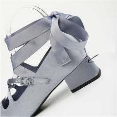Ballet Elegant Blue Black Pink Heels Round Toe Lolita Mary Janes PumpsFree Shipping Shoes On Offer Sandals 2024