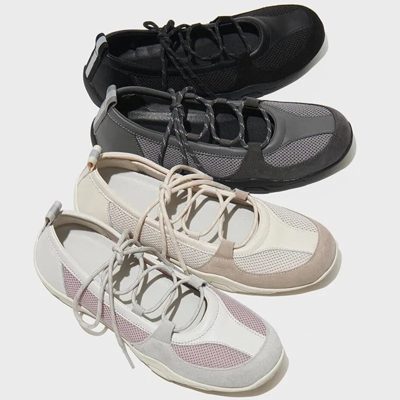 Shallow Lace-up Ballet Shoes