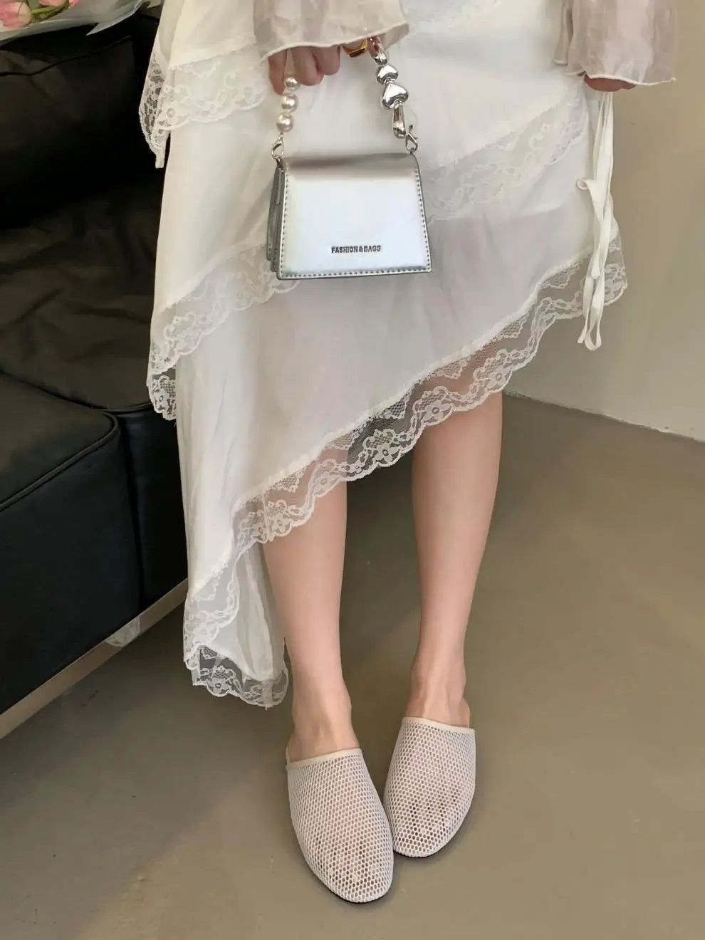 Rubber Slippers Fretwork Heels Slides Low Clogs Woman Flat Soft Beach Fabric Rome Hoof Cotton Rubber Sl