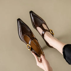Autumn Split Leather Shoes