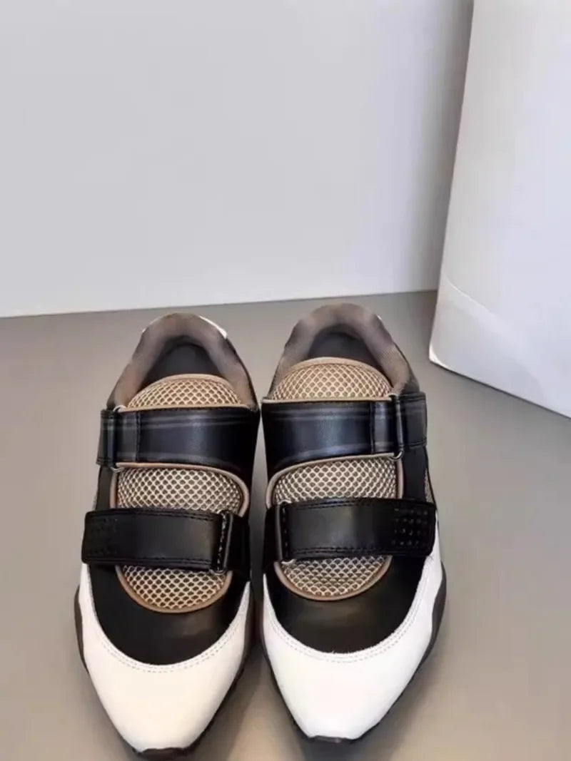 Sneaker Pointed Toe Outdoor Sport Comfortable Casual Catwalk Model Flat Shoes Zapatillas Mujer