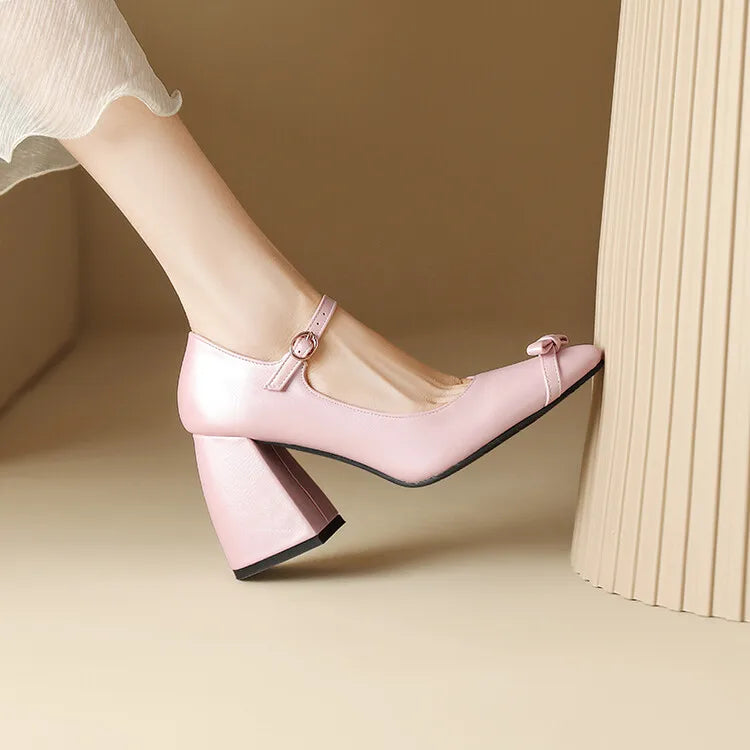 Shoes High Heels Pointed Toe Sandals Shallow Mouth Latest Spikes Black African Beige Big Block Block Heels Fo