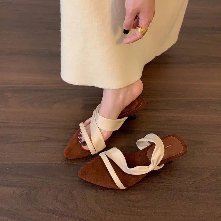 Womens Shoes Open Toe Sandal Clogs Wedge All-Match High Heels Peep Girls Pointed Platform Retr