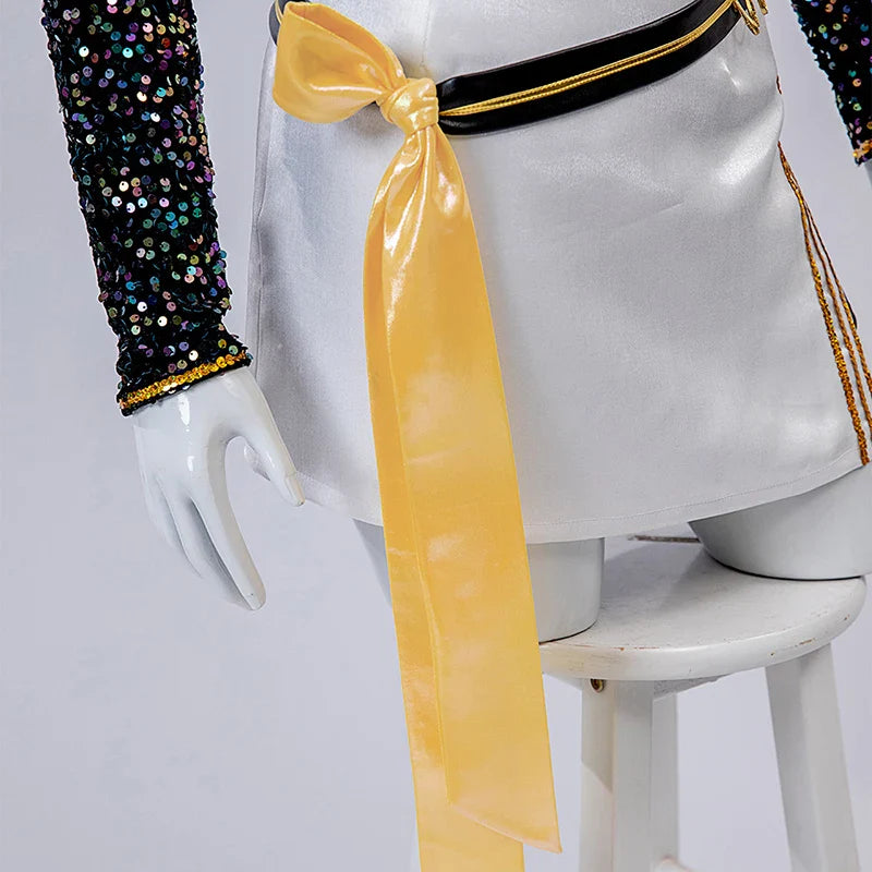 Mira Cosplay Costume Wig Shoes Black Coat Singing Suit Song-Promotion Costume Halloween Party Role Playing Outfit