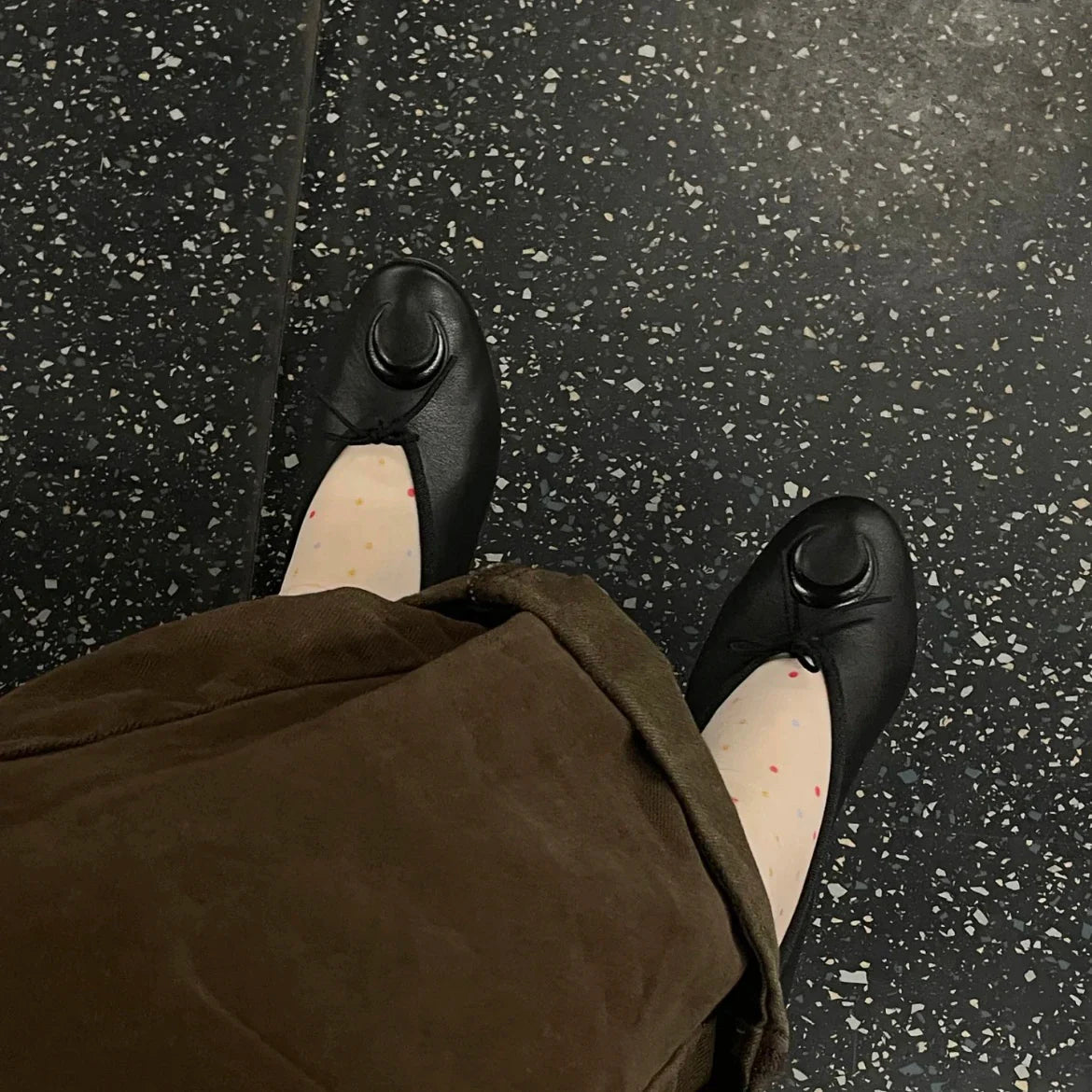 Knot Flat Bot Single Shoes Slip-On Ballet Shoes Mary Janes Casual Footwear