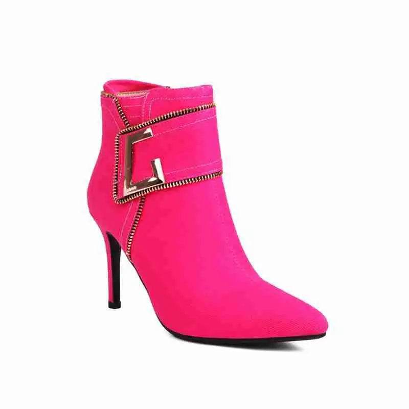 Western Denim Ankle Booties