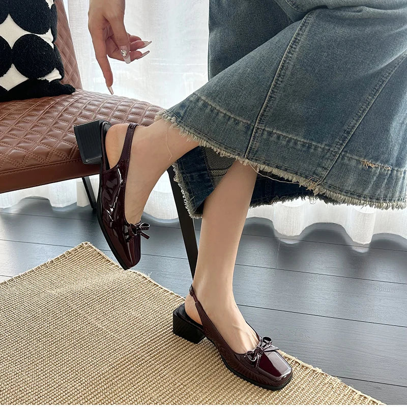 Cover Toe Causal Street Style Dress Singbacks Mules Shoes Zapatos De Mujer