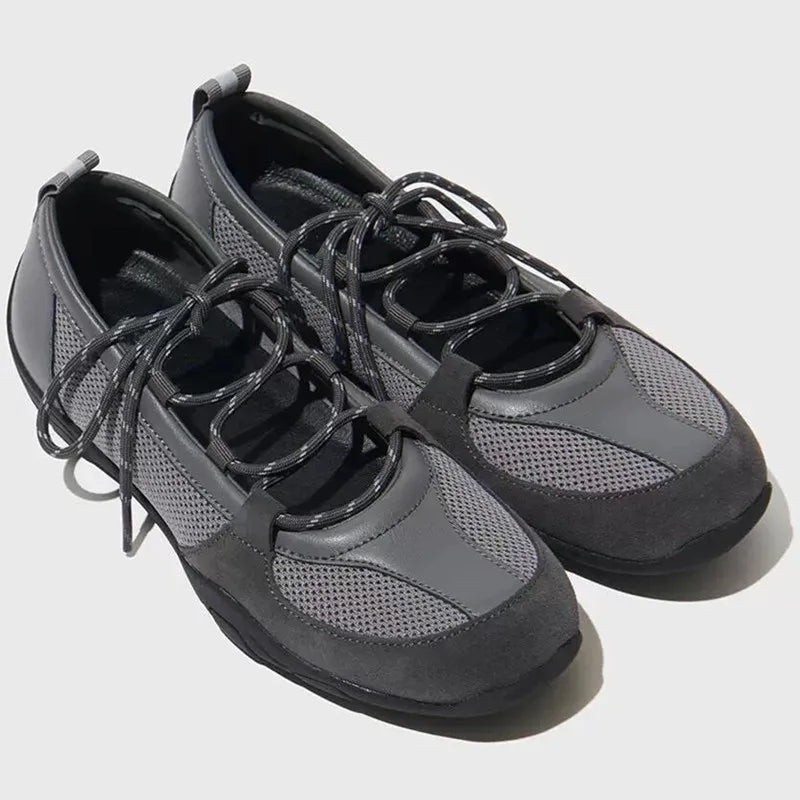 Shallow Lace-up Ballet Shoes