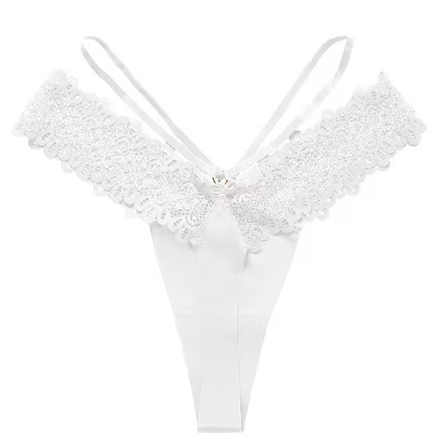 Lingerie G String Lace Low-waist Cross Bandage Seamless Panties
