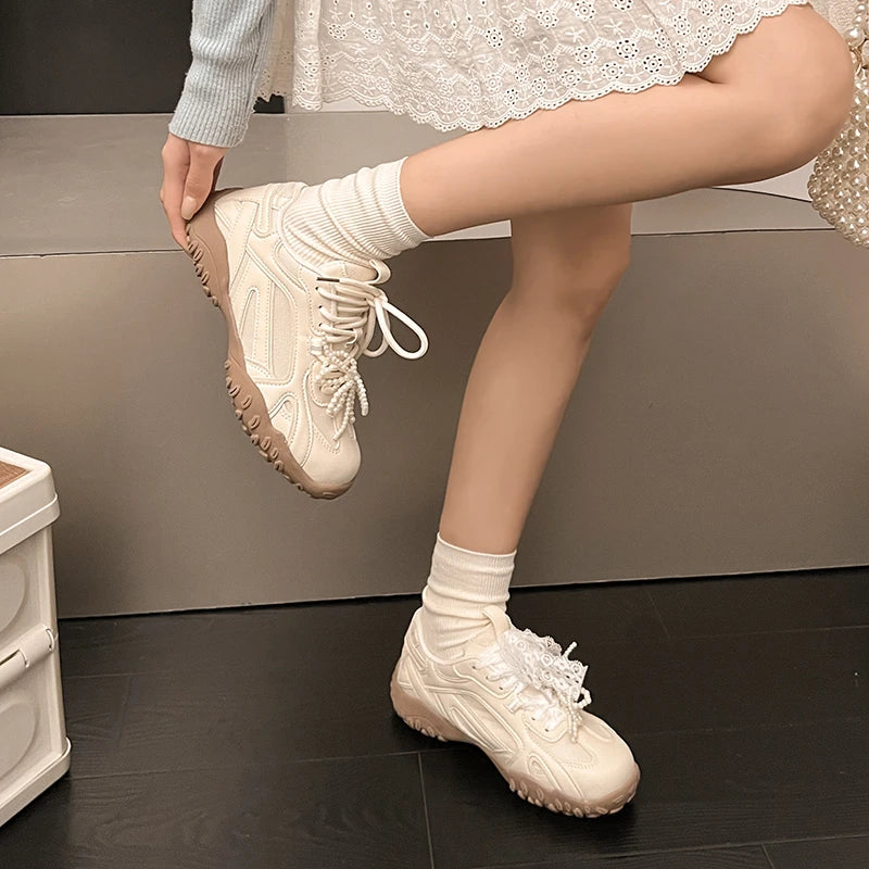 Sport Mesh Sneakers Breathable Shoes Casual Running Mujer Zapatos Lace Up Walking Sandals Mujer