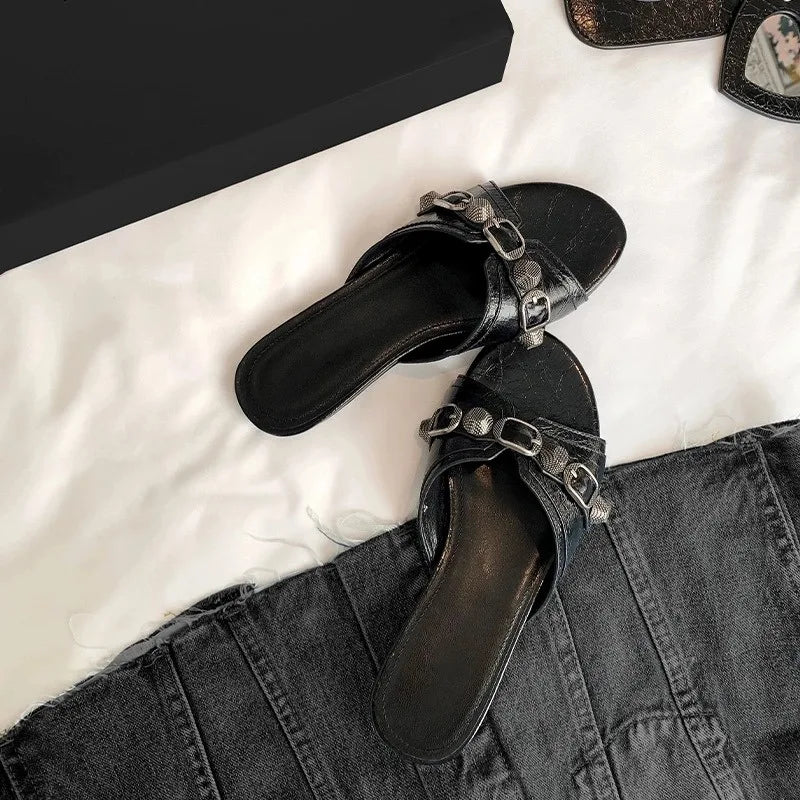 Brand Shoes Black High Heels Sharp Pointed Suede Pumps Elegant Shallow Mouth Etiquette Shoes Mujer Zapatos