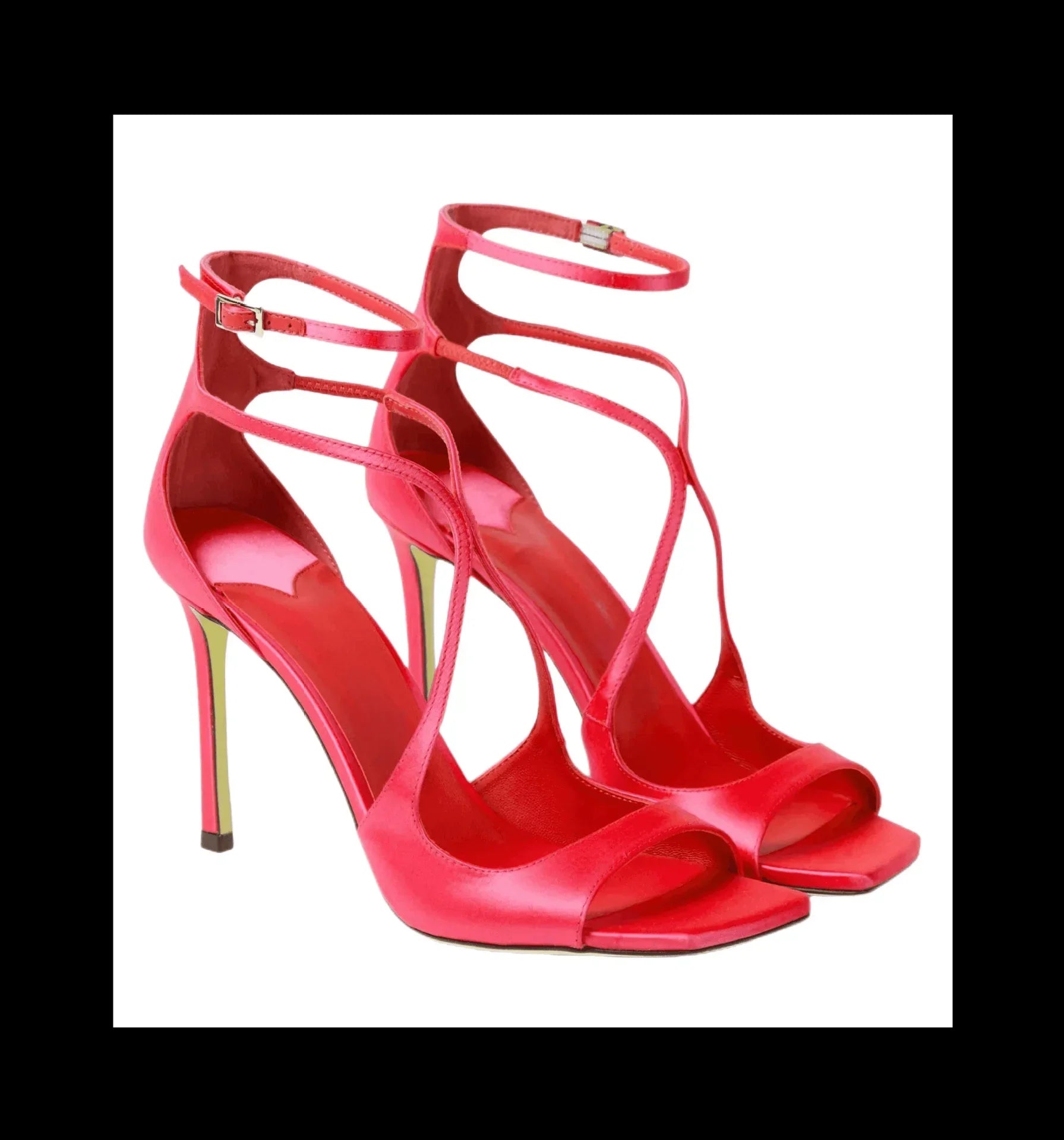 High-quality Hollow Slim High Heel Fish Mouth Sandals