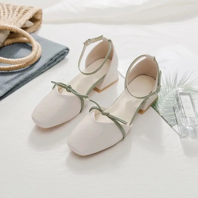 Shoes Pearl Square Heels