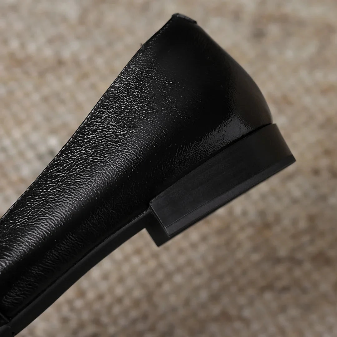 sheepskin slip-on flats elegant high quality soft comfortable daily slim ballet flats shoes
