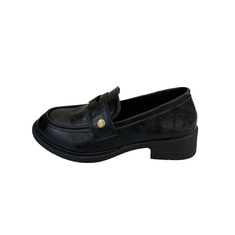 Flat Shoes Mary Jane Shoes Hot Sale Simple Causal Uniform Shoes Thick Bottom Non-slip
