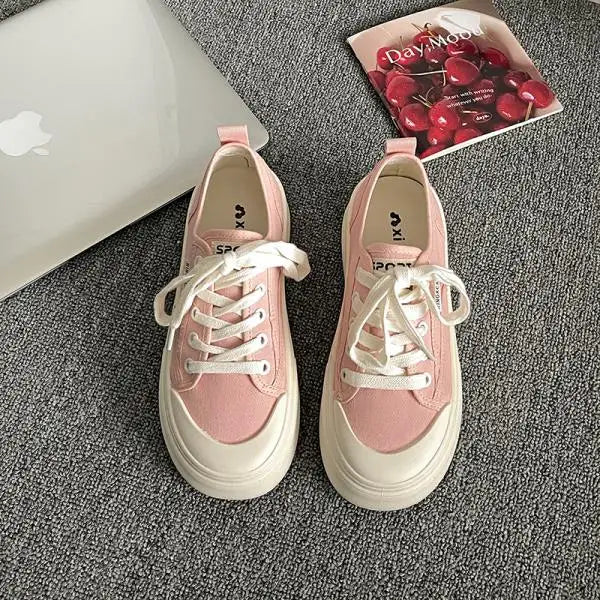 Shoes Platform Casual Sneakers Black Flats Soft Clogs Espadrille Retro Fabric Leisure Canvas Flat Blac