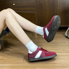 shoes lace-up outdoor walking shoes sneakers comfortable flat shoes