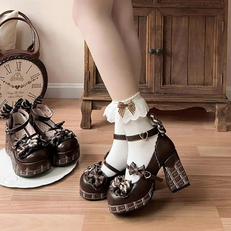 Sweet Girls Lolita High Heels Platform Shoes