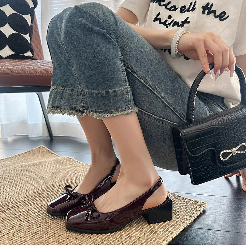 Cover Toe Causal Street Style Dress Singbacks Mules Shoes Zapatos De Mujer