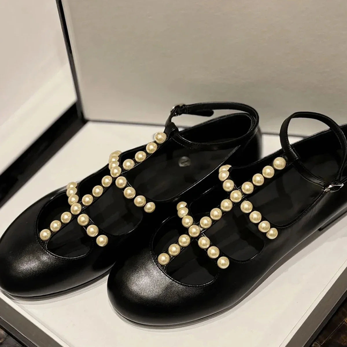 Pearl T-Shaped Ballet Shoes