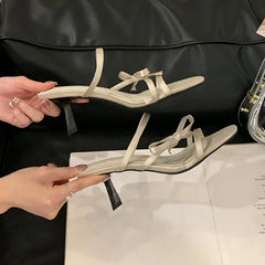Slip Thin Heels Shoes In Butterfly-Knot High Heels Pumps Shoes