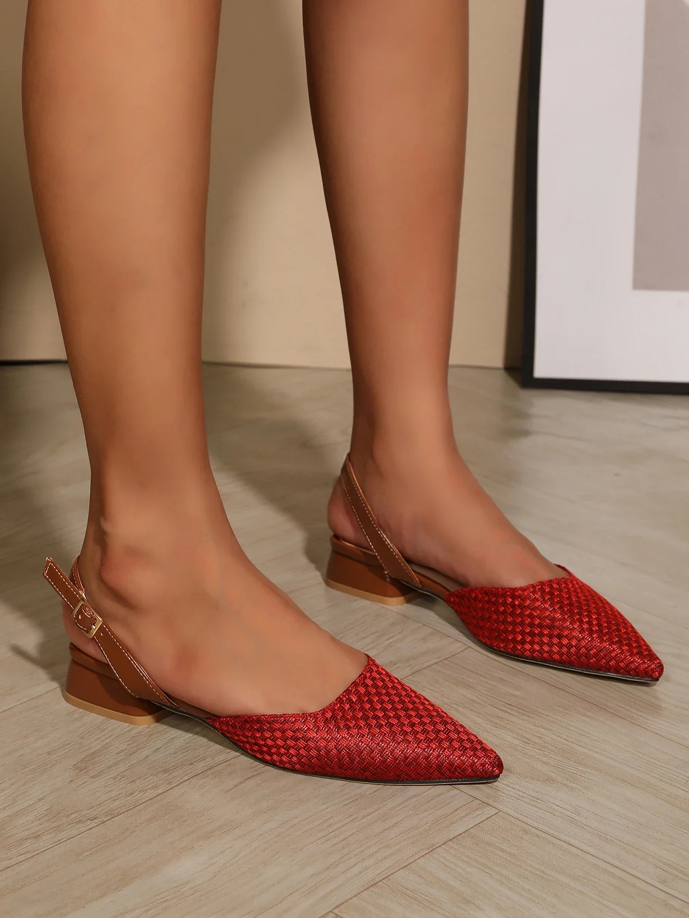 Classic Pointed Toe Block Heel Pumps Shoes