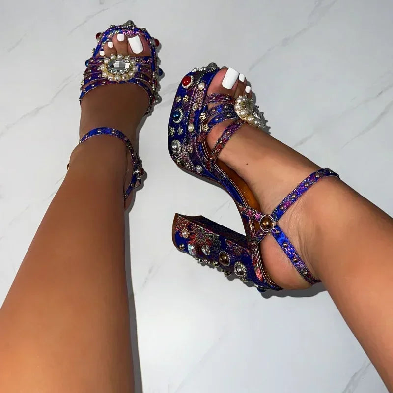 European and American Thick High Heels