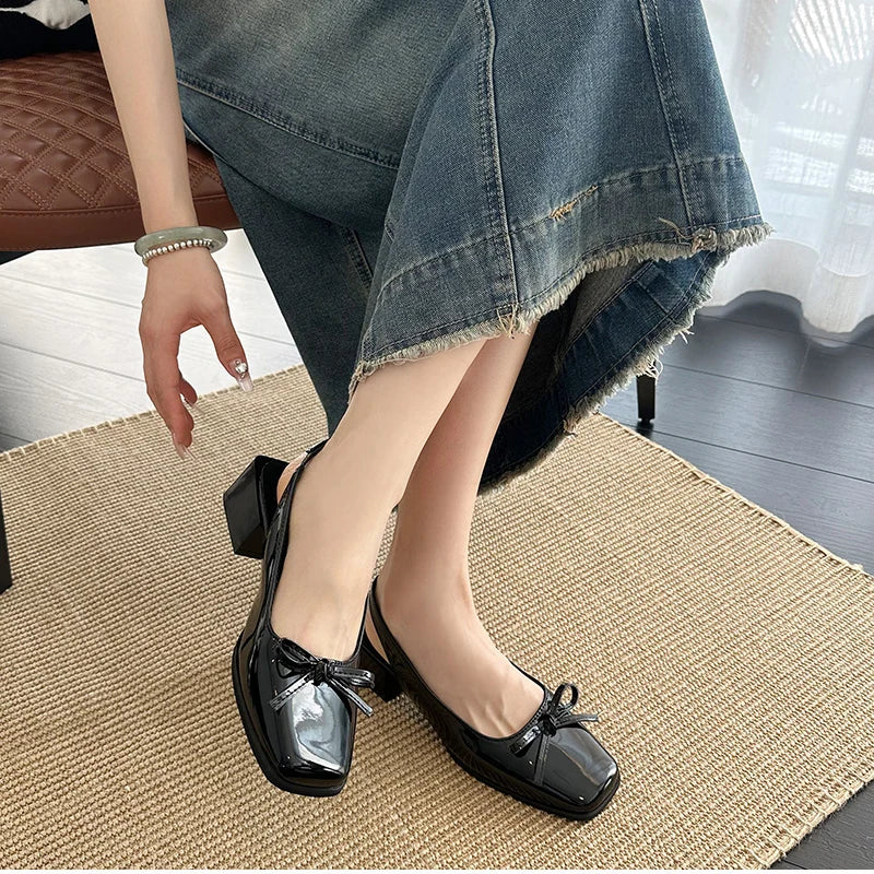 Cover Toe Causal Street Style Dress Singbacks Mules Shoes Zapatos De Mujer