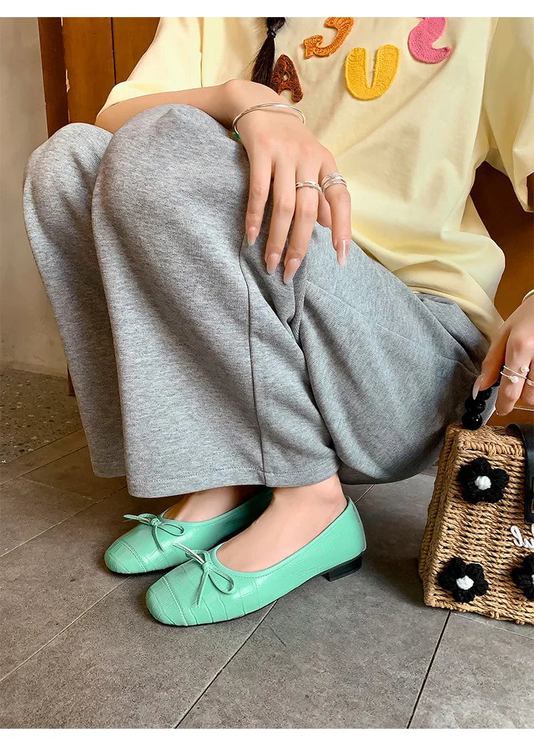 and ballet flat shoes bow and comfortable work shoes work shoes single shoes flats