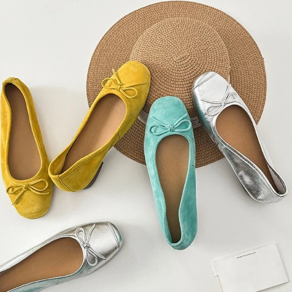 and ballet flat shoes work professional leather single shoes shoes ladies