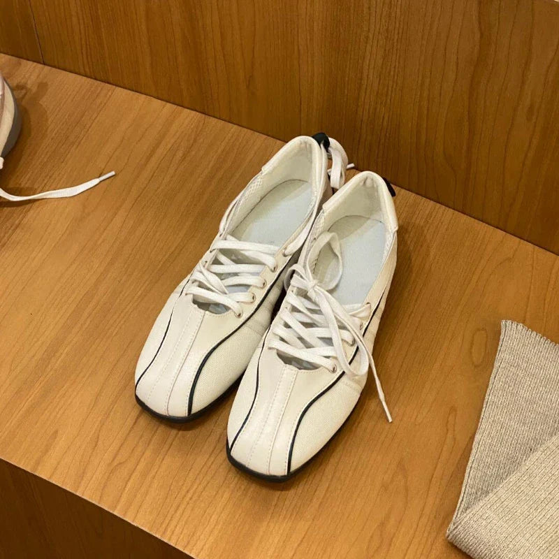 Black Ballet Shoes Flat Cross Strap Functional Shoes Comfortable Soft Bottom Mary Jane Shoes Ballet Sneakers
