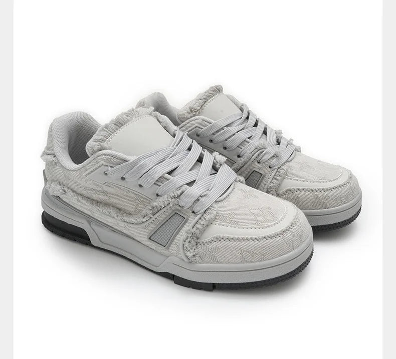 Casual Sneakers Popular Niche Vintage Skateboard All Match Shoes Couple Style Pink Sneakers