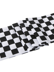 Saloon Stockings Plaid Knee High Socks Halloween Cosplay Costume Accessories