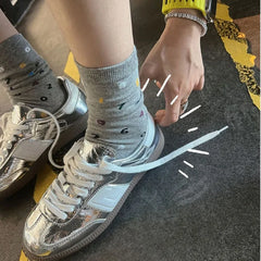 Genuine Leather Outdoor Walking Shoes Casual Sports Platform Shoes