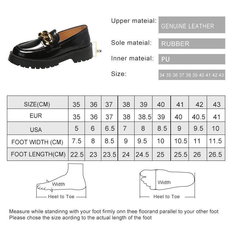 Shoes Relly Leather Loafers Retro Bite Thick-soled Non-slip Round Toe Shoes