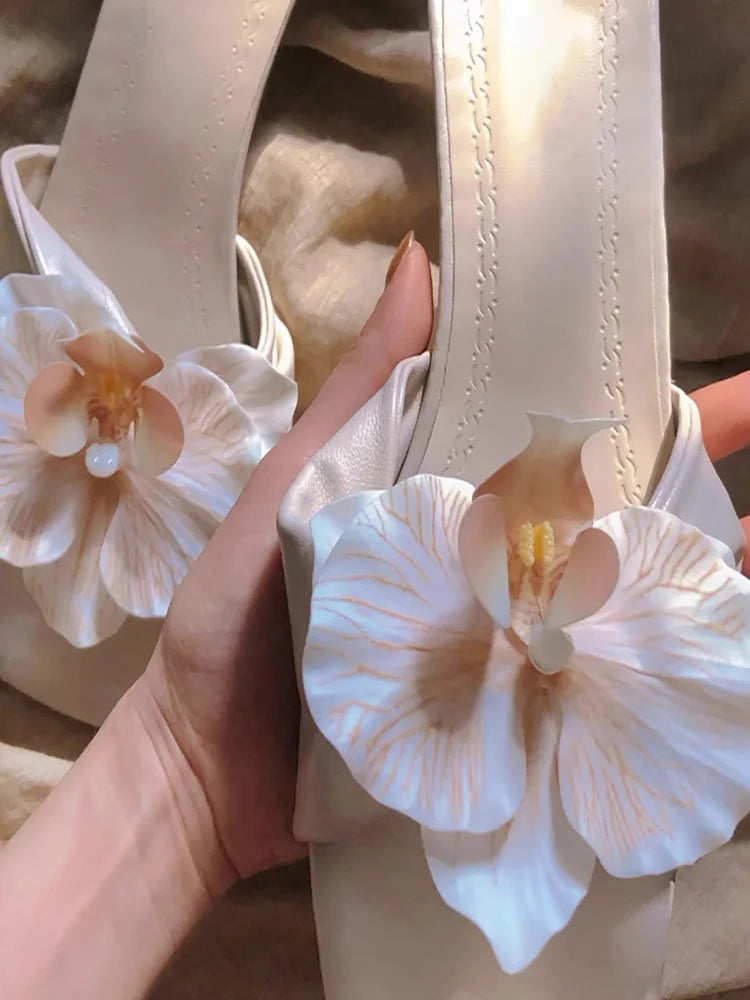 Flower Slippers Casual Comfort Outdoor Shoes Casual Dress Street Style Slides