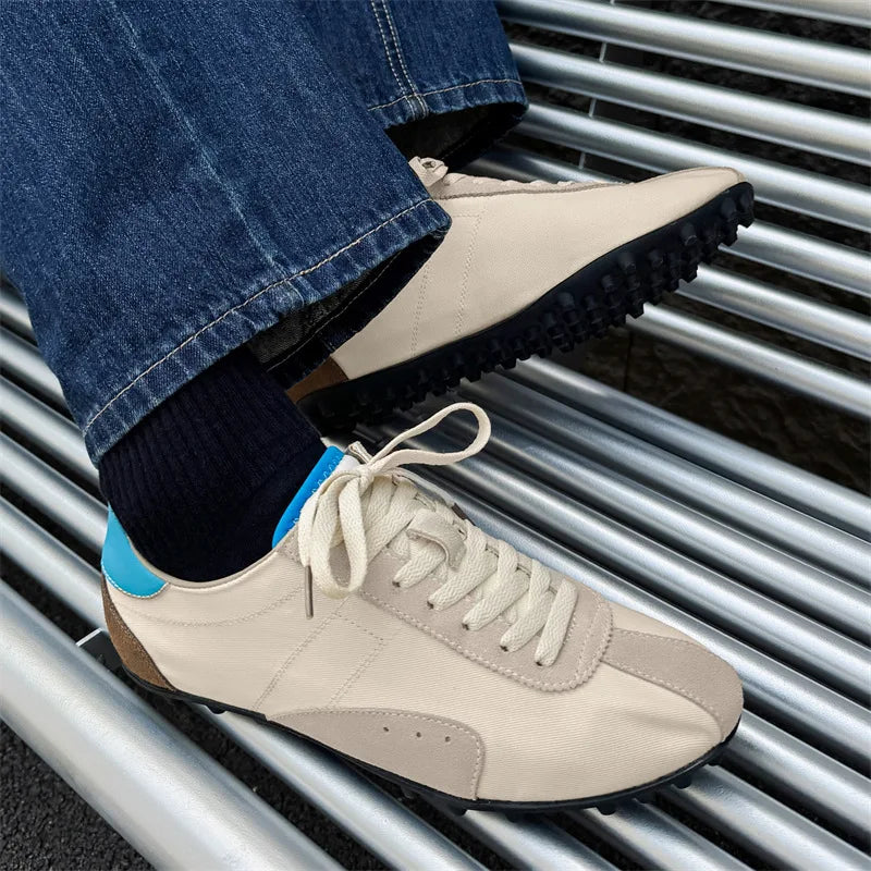 Men High Quality Lace-Up Comfortable Soft Sole Flatsshoes Outdoor Casual Breathable Sneakers Fitness Shoes Male Shoes