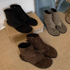 Ankle Cool Boots Sandals Flats Clip Toe Shoes Casual Open Toe Shoes Walking Slippers Mujer Sandalias