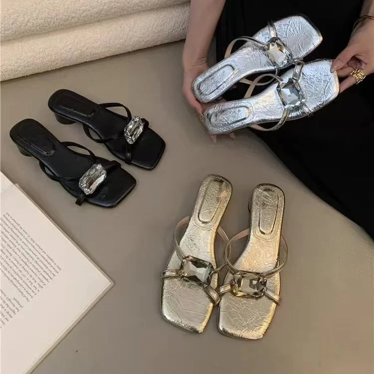 Flip Flop Open Toe Flats Slippers Shoes Comfort Soft Sole Beach Vacation Slides