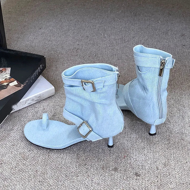 Low Heel Footwear Open Toe Sandals Boots