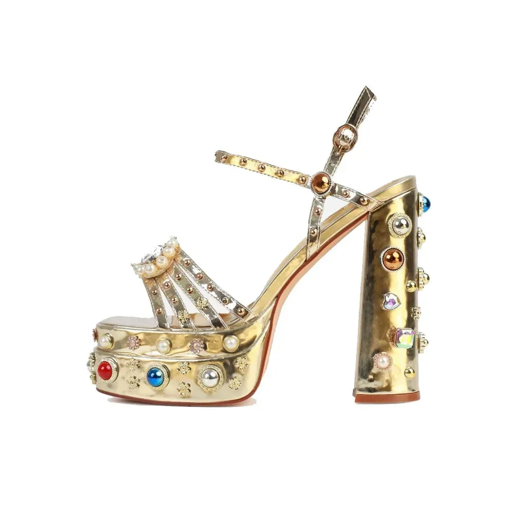 European and American Thick High Heels